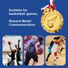 6.5cm Basketball Medals Basketball Award Medals with Neck Ribbon Basketball Game Medals for Basketball Events