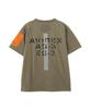 AVIREX REMODEL DESIGN CREW NECK T-SHIRT L Olive