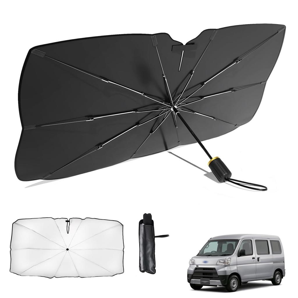 SUBARU SUBARAN 8th Generation S700B/710B Type Car Umbrella-type Folding Sunshade with 10 Ribs, Rear