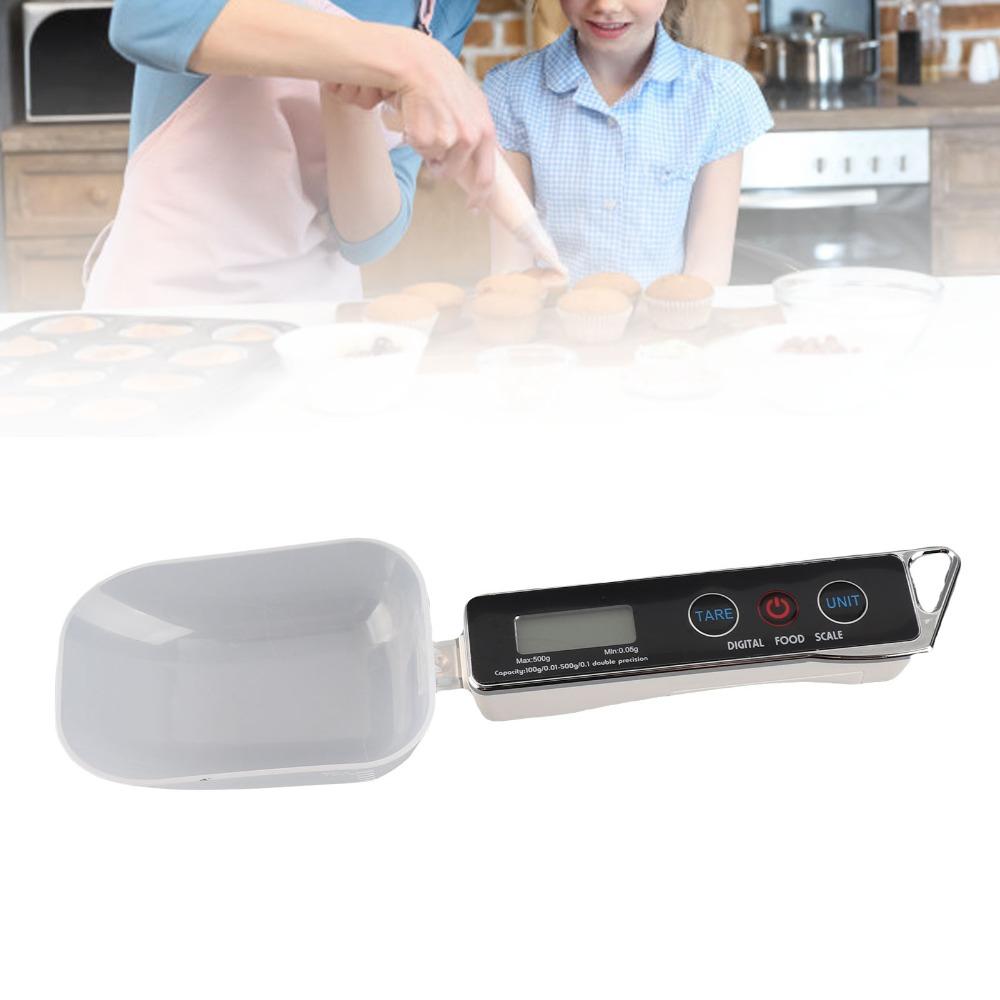500g/0.1g Spoon Scale Stainless Steel Food Scale Digital Measuring Spoon  Kitchen Baking