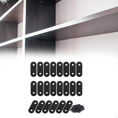 22x Prosty wspornik narożny Płaski łącznik metalowy do płyt łączących