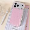Gold-Plated Epoxy White Stars Anti-Fall Phone Case for iPhone 14/13/ProMax