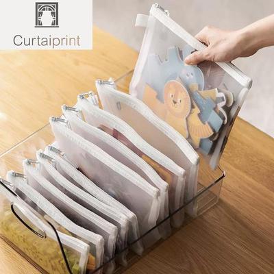 Toy Storage Bag Building Block Puzzle Sub-package Bag Children Small Particle Zipper Transparent Finishing Storage Box