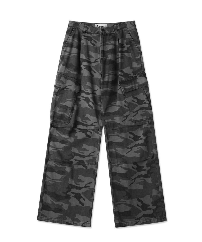 AVANDRESS Side Big Cargo Pants Light Camo
