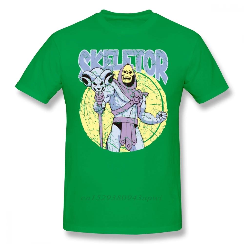 SKELETOR T-shirt SKELETOR T-shirt Korte Mouw Grappig T-shirt Grafisch Mannen Strand Katoenen T-shirt Jongens Punk Designer Streetwear