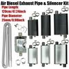 120cm Car Air Diesel Parking Heater Exhaust Pipe Tube Hose 24mm Air Filter Muffler Silencer With Clip For Webasto Eberspacher