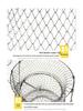 Foldable Stainless Steel Fish and Crab Basket with Steel Wire