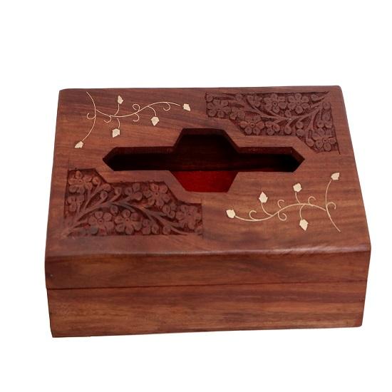 Wood Handcrafted Tissue Holder Elegant Wood Tissue Holder, Tissue Napkin Organizer, Tissue Dispenser Tissue Box