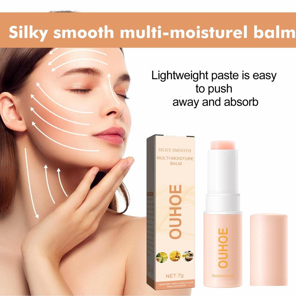 OUHOE Anti-Wrinkle Moisturizing Cream Stick, Moisturizes and Anti-Wrinkle for Face and Neck, Brightens Skin, Reduces Fine Lines and Dark Spots, 7g