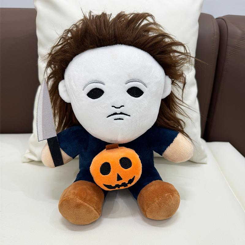 25cm Spooky Holiday Horror Michael Myers Plush Playthings Anime Horror Dolls Throw Pillows Birth Date Gifts great for daily use