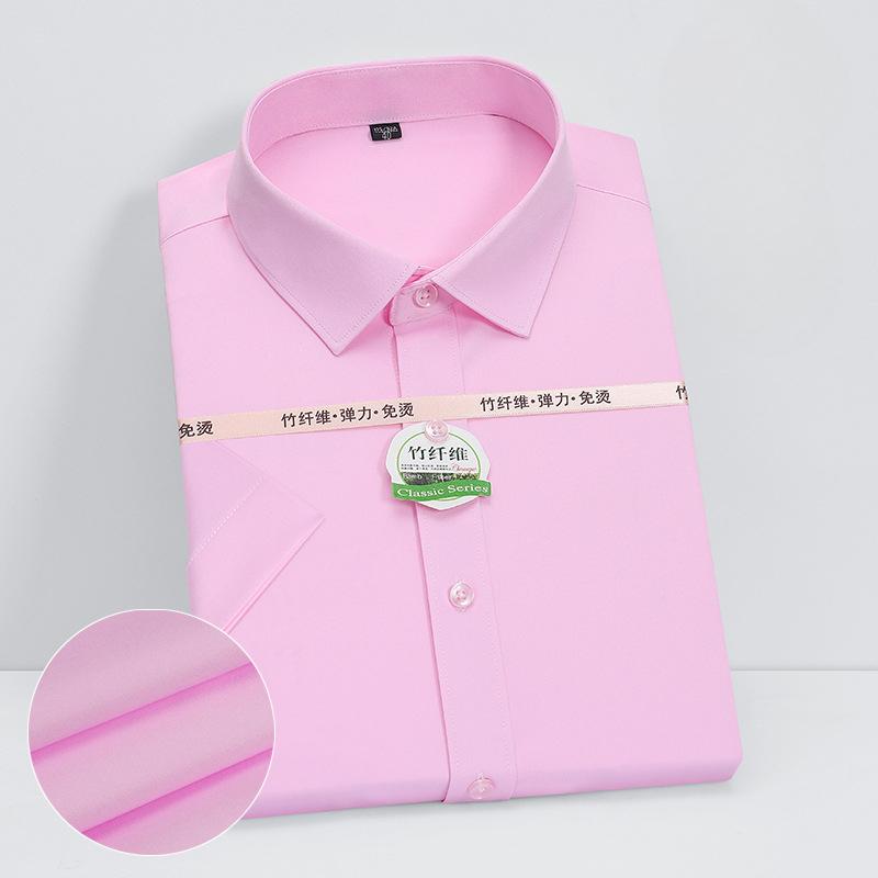 

Весна/лето Новая мужская одежда с коротким рукавом большого размера однотонная деловая повседневная одежда комфорт карман свободная мужская одежда 38