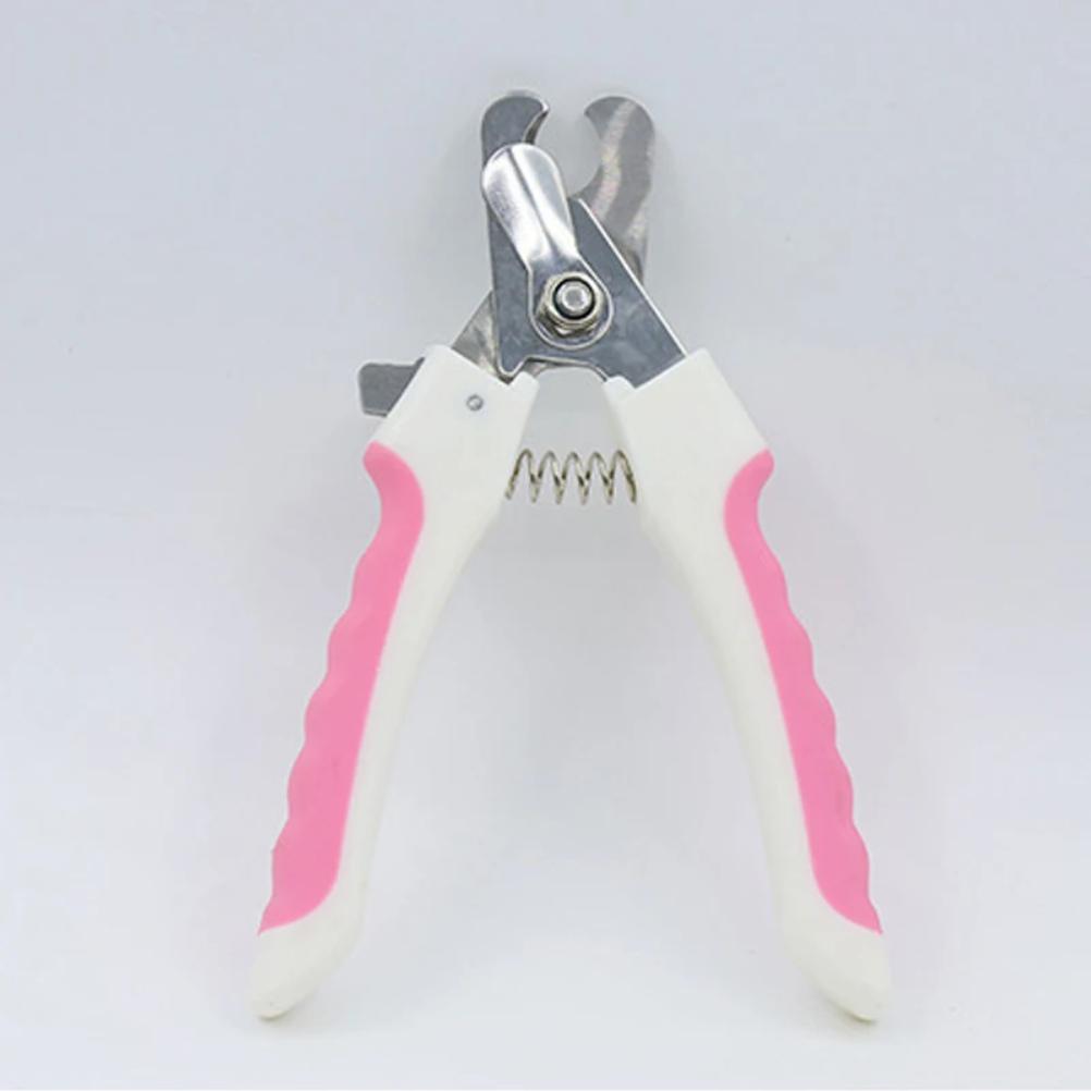 Pet straight handle stainless steel nail scissors dog and cat pet nail clipper cleaning tool pet nail clipper set