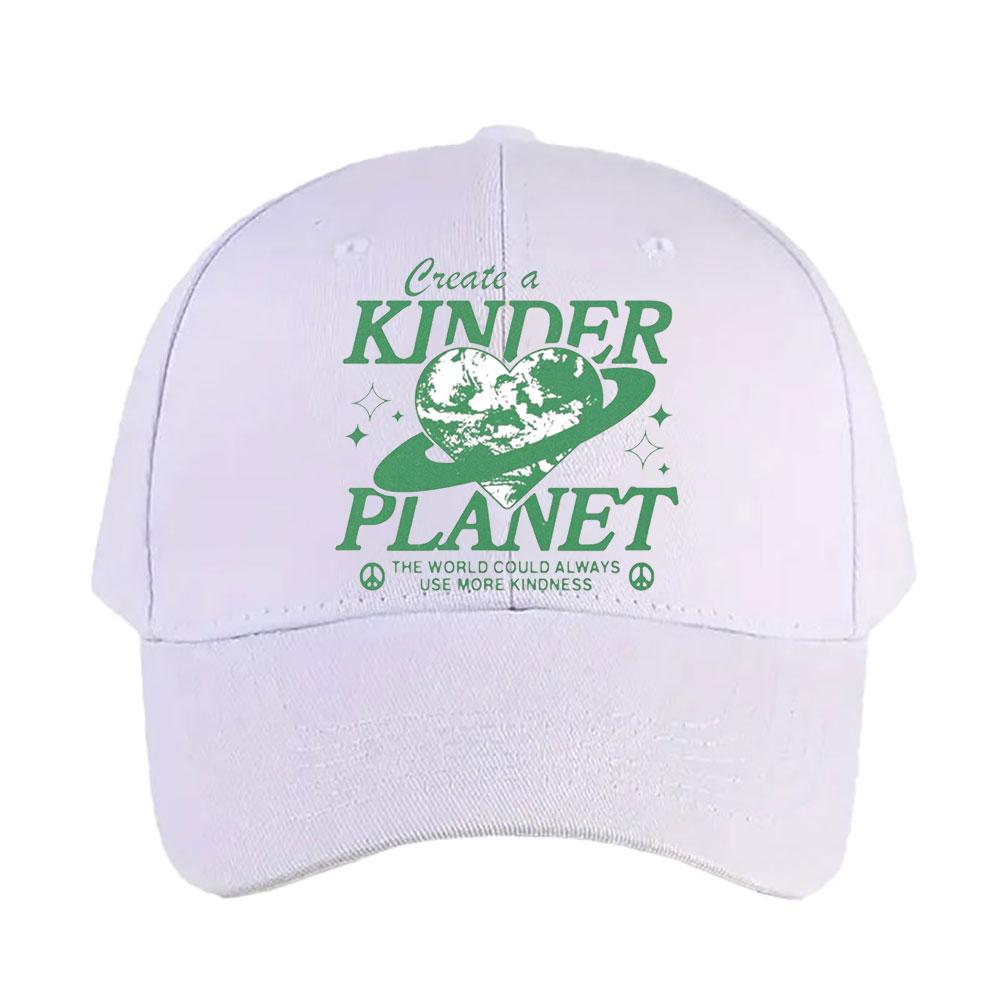 Create a kinder planet Cap Summer Women Unisex Adult Peaked Hat Fashion Casual Adjustable Printed Baseball Caps Trucker Cap
