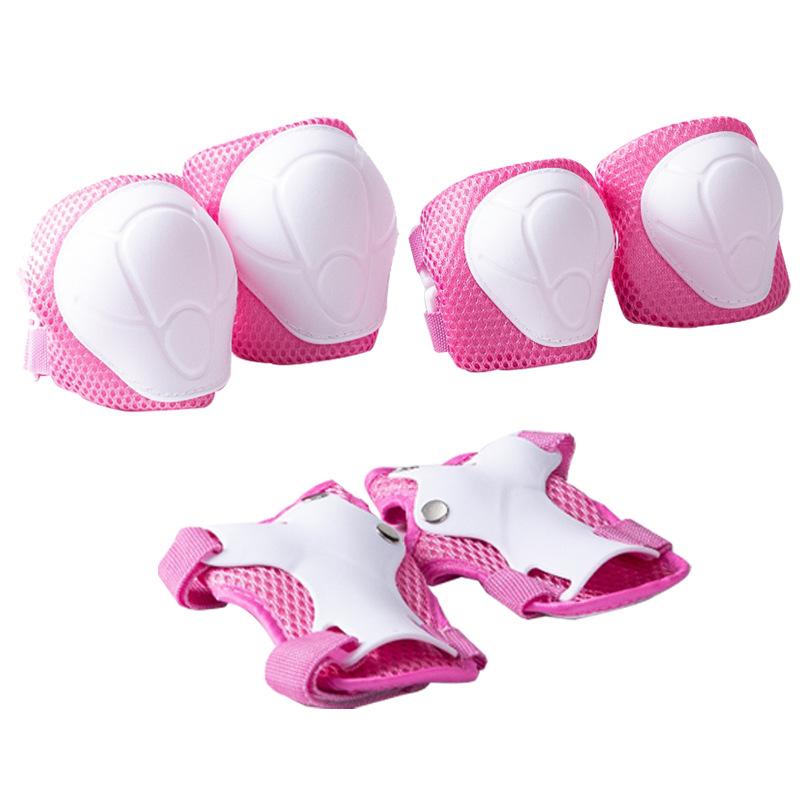 Children's Protective Gear 6-piece Set, Knee Pads, Elbow Pads, Palm Pads, Balance Car, Skates, Roller Skateboard Protective Gear Set