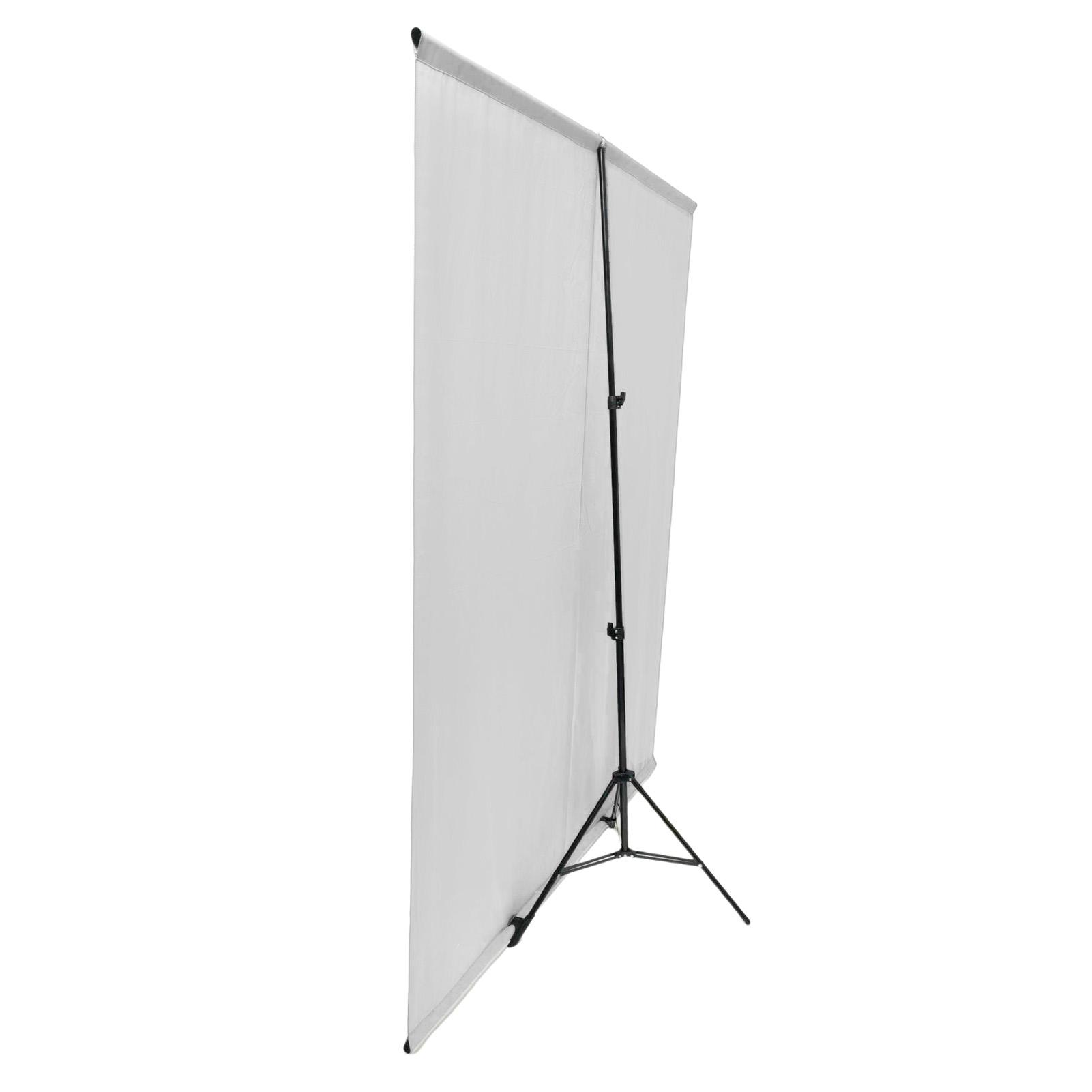 

Photography Background Kit with 2.4x2m Adjustable T Shaped Backdrop Stand + 2.4x2m Black Backdrop Black Screen Backdrop белый