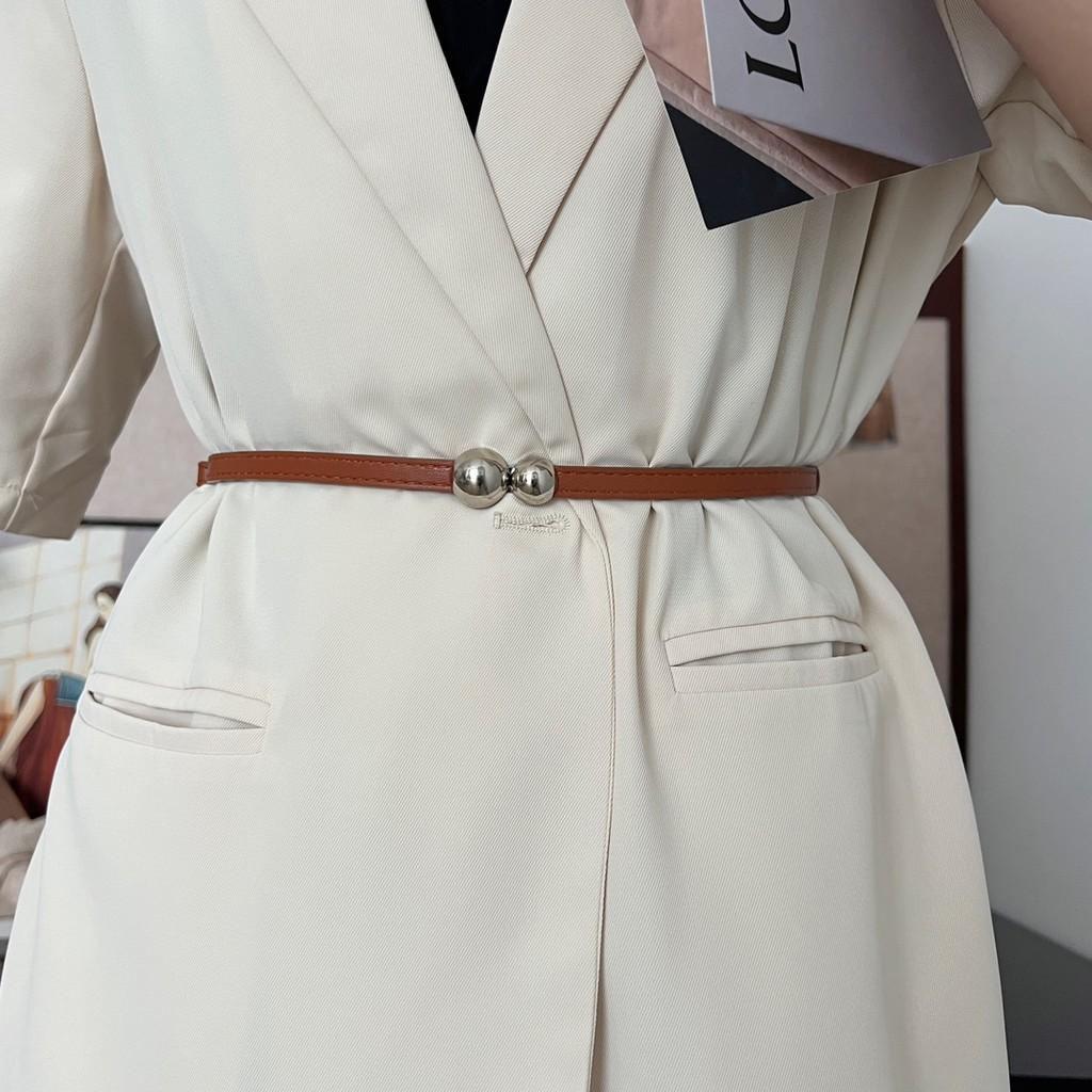 Elegant Women's Slim Waist Belt In Stylish Pu Leather For Dresses And Sweaters In Versatile Colors