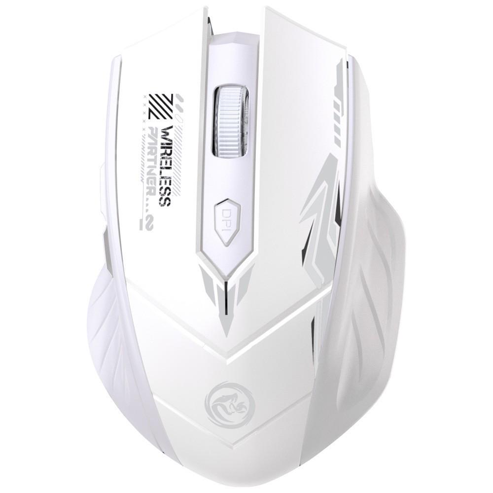 Wireless Luminous Gaming Mouse - Mecha Style Silent Bluetooth for Office & Esports