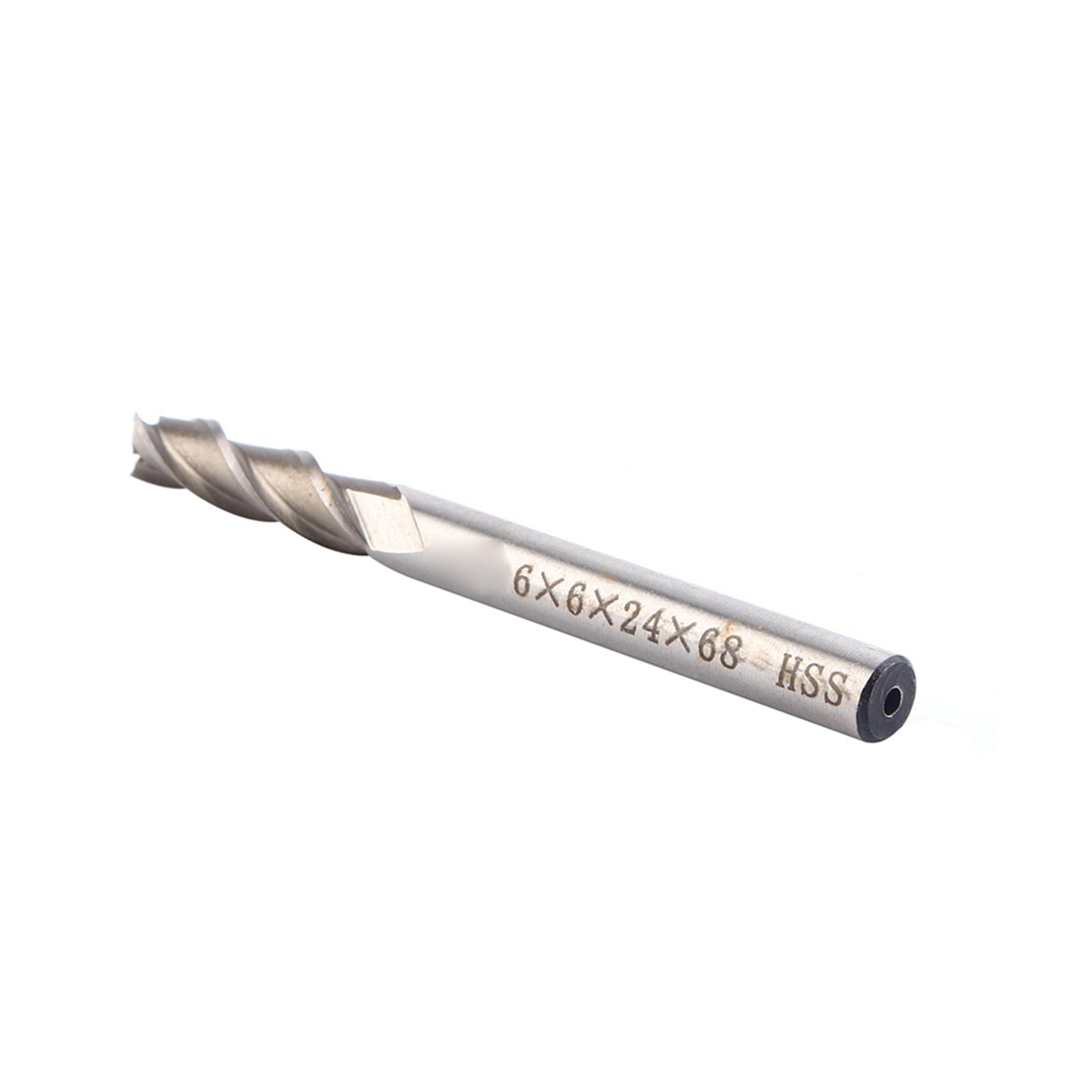 

3 Flute HSS & Aluminium Extra 6mm End Mill Milling Cutter CNC Bit Extended