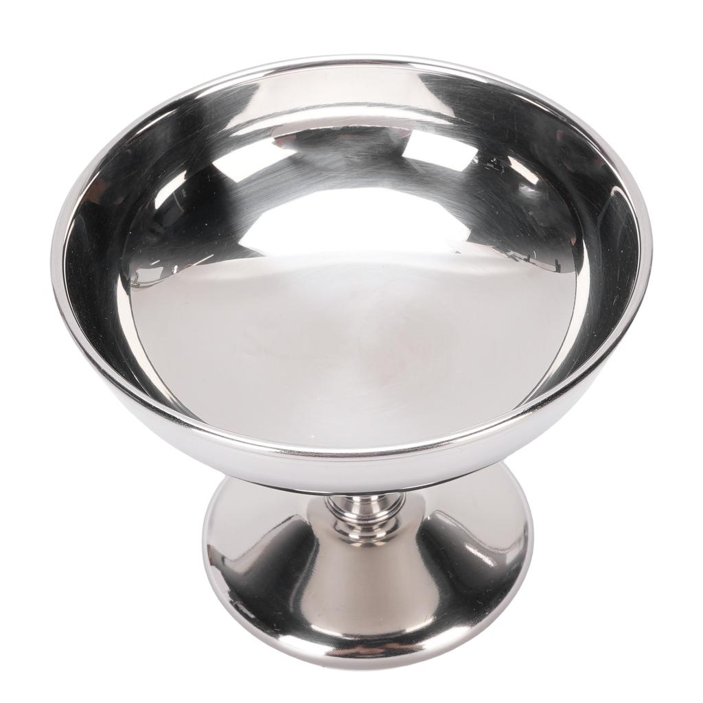 Ice Cream Cup Stainless Steel Serving Dessert Bowl Round Footed Snack Candy Cup for Salad Fruit Pudding Yogurt Party