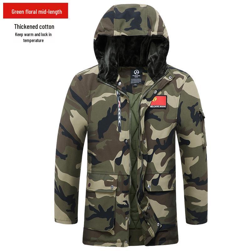Waterproof Camouflage Winter Work Jacket – Durable, Windproof, Thickened Cotton for Workwear Protection