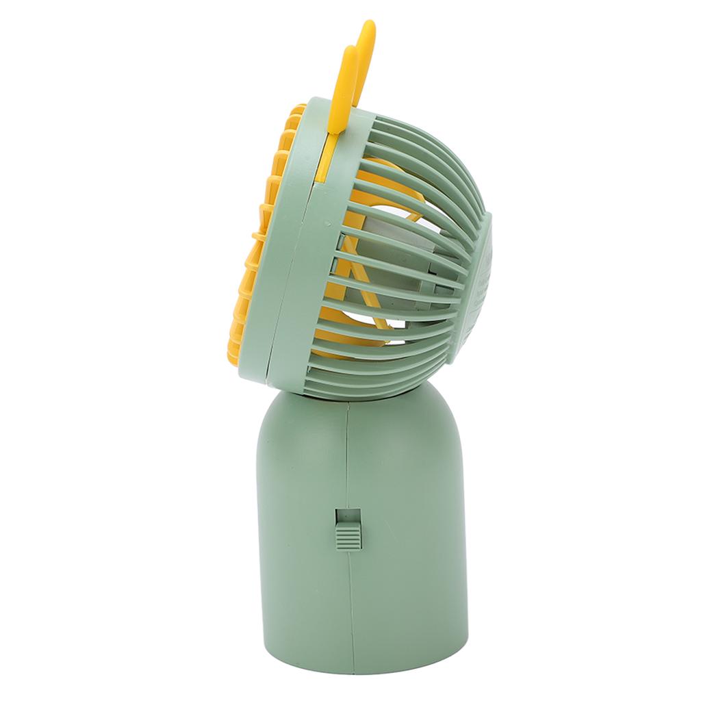 Handheld Mini Fan USB Charging Portable Cartoon Bunny Ears Stable Fan Base Design Small Fan for Outd