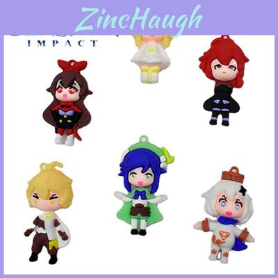 Genshin Impact Aether Diluc Lumine Venti Paimon Pvc Figure Toy Model