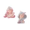 2pcs Cute Sea Girl Figurines Miniature Statue for Decoration Birthday Gift
