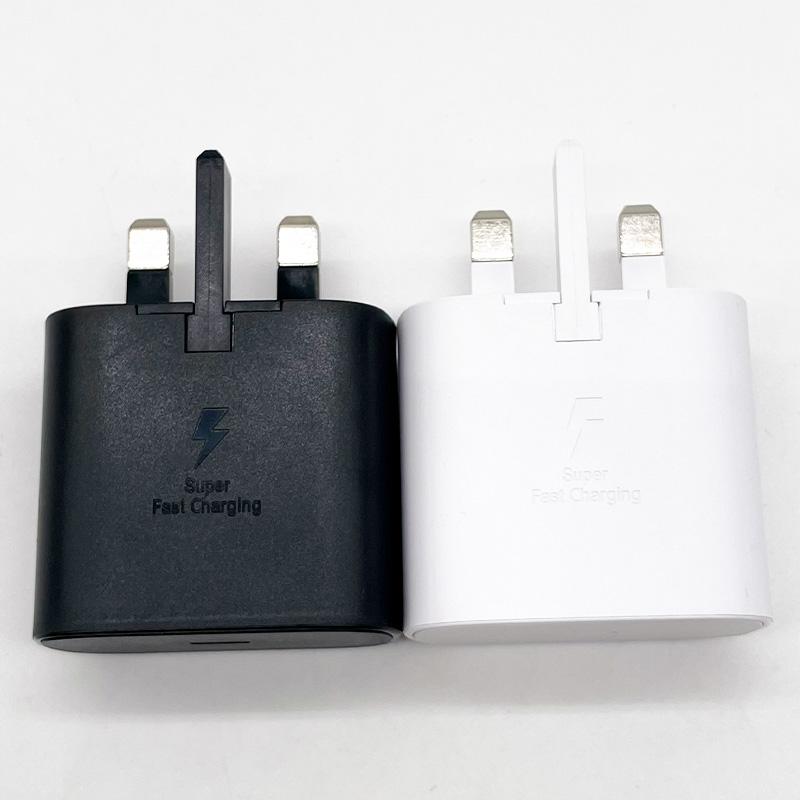 25W Quick Charger 100CM 3A Type C Cable UK Plug For iPhone 15 Pro Max For S24 S23 S22 S21 S20 FE Note 20 10 Ultra Plus