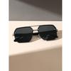 1/2Pcs Metal Square Frame Fashion Decorative Sunglasses Street Shot