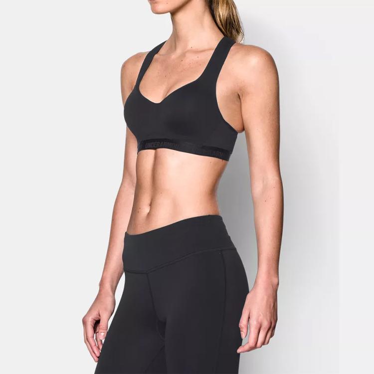 Under Armour High Bra Casual Sports High-Intensity Shaping Sports Bra Women Sports Bra Black 1259953-001