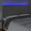 VidaXL LED Headboard Bedroom Furniture Double Bed Accessory Head of Bed Frame Interior Light Grey 3122924