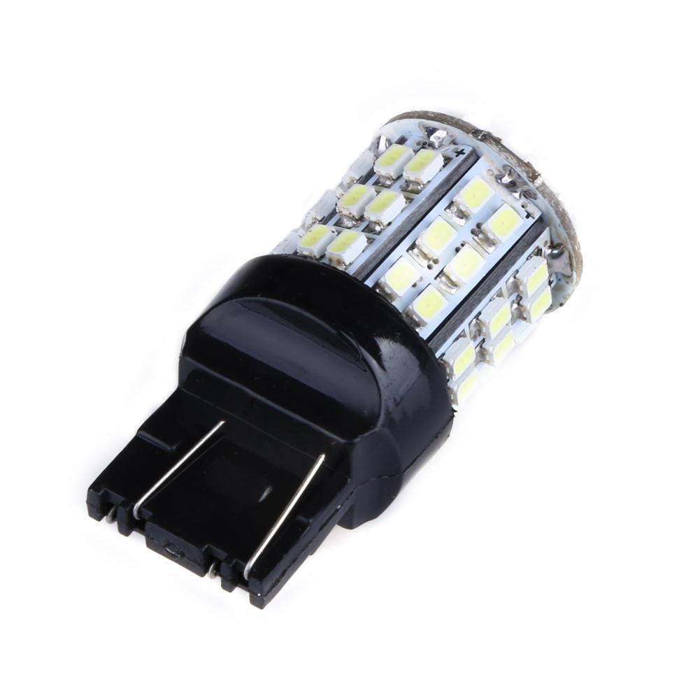 2-10pcs T20 W21W 7443 7440 LED 64-SMD 1206 Tail Stop Brake Light LED Bulb Backup Reserve Lights 12V 6000K Auto White Signal Lamp