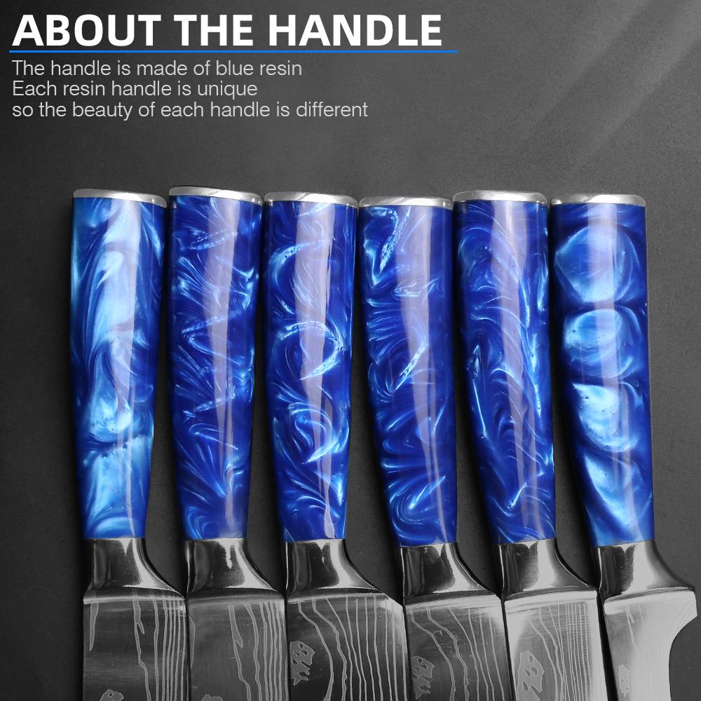 7CR17 High Carbon Stainless Steel Chef's Knife Japanese Kitchen Knife Damascus Boning Knife