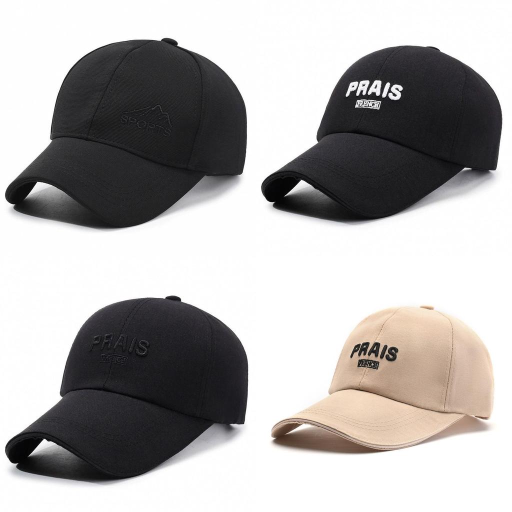 Baseball Cap Men Women Summer Sunshade Embroidered Letter With Extended Brim For Casual Wear