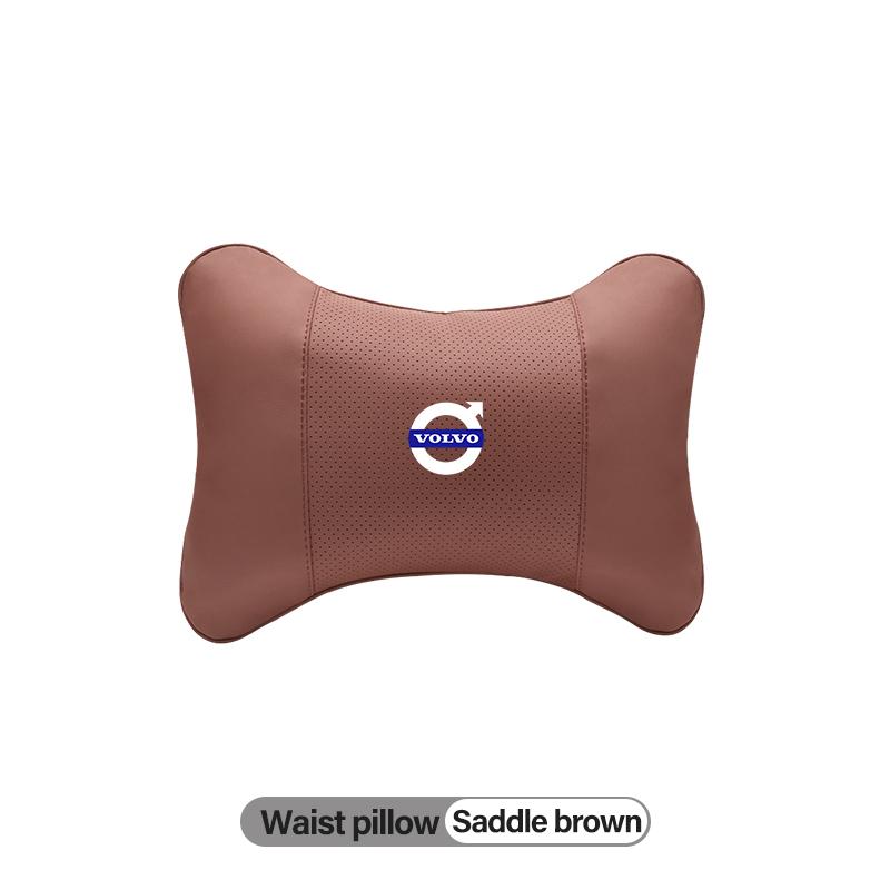 Almofada de Conforto de Espuma de Memória para Apoio de Cabeça de Banco de Carro de Couro de Alta Qualidade Interior Automotivo Para Volvo Rdesign V60 V40 XC90 XC60 V50 S90 V90