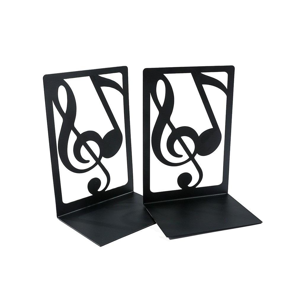 1 Pair L-Shape Piano Key Bookend Artistic Music Score Book Holder Book Enthusiasts