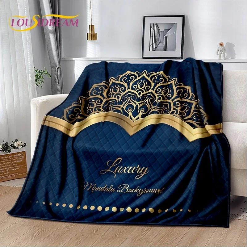 HD Muslim Islam Prayer Kneeling Poly Mats Mandala Soft Blankets,Keep Warm Throw Blanket for Picnic Beds Sofa Home Bedroom Gift