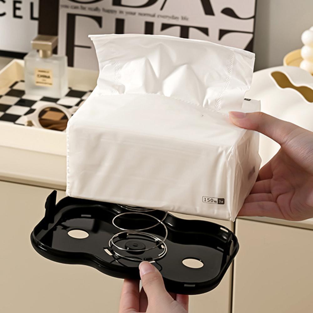 1PC milky white cloud creative lifting tissue box, home bathroom wall mounted storage box, home ornament