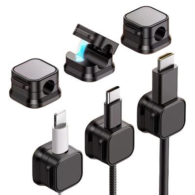 Self Adhesive Cable Clip Magnetic Cord Organizers for Home Office and Car Wire Management