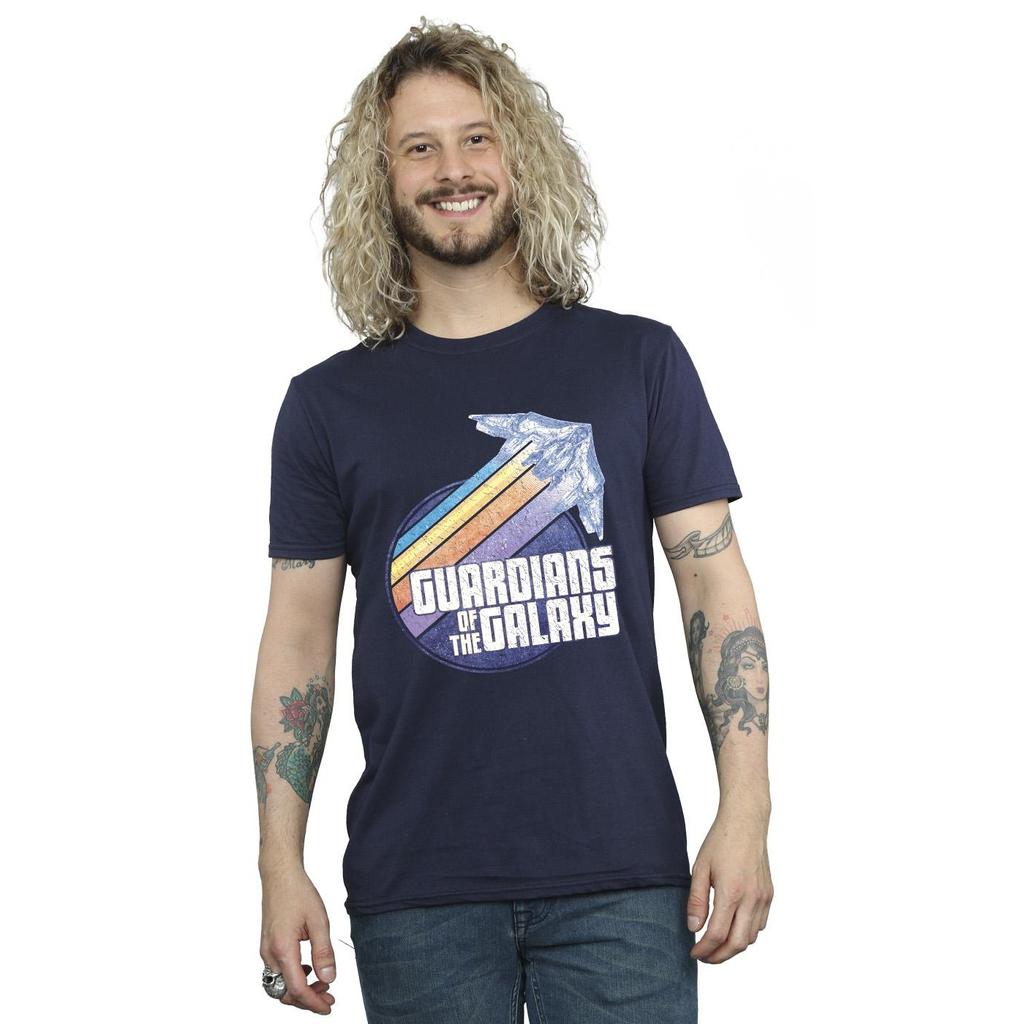 Guardians Of The Galaxy Mens Badge Rocket T-Shirt