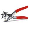 Leather Belt Punching Pliers Professional Rotating Belt Punching Tool Red