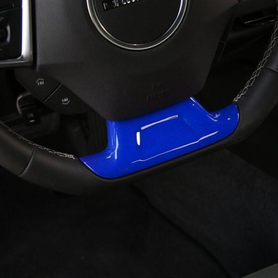Interior Steering Wheel Bottom Cover Trim Decor For Chevrolet Camaro 2017+ Blue