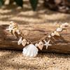 Boho Shell Starfish Conch Belly Chain for Women Sexy Imitation Pearl Gold Color Waist Chain Summer Beach Body Jewelry Belt Gift