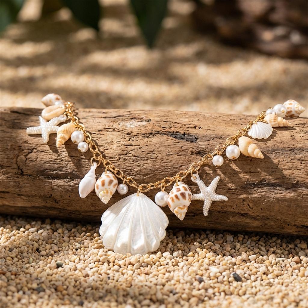 Boho Shell Starfish Conch Belly Chain for Women Sexy Imitation Pearl Gold Color Waist Chain Summer Beach Body Jewelry Belt Gift