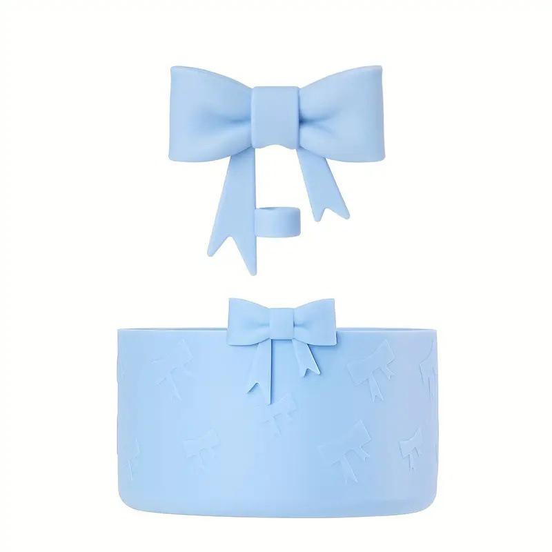 

Силиконовый защитный чехол Bow для Stanley 20/30/40 унций, Насадка-крышка для соломинки Bow для стакана Stanley 10 мм/0,4 дюйма, 2 шт. Аксессуары для стакана синий