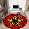 1PC Floral Mandala Pattern Chair Carpet for Office Non-Slip, Lightweight, Machine Washable Rug for Office, Sleeping, Room - Holiday DecorPol