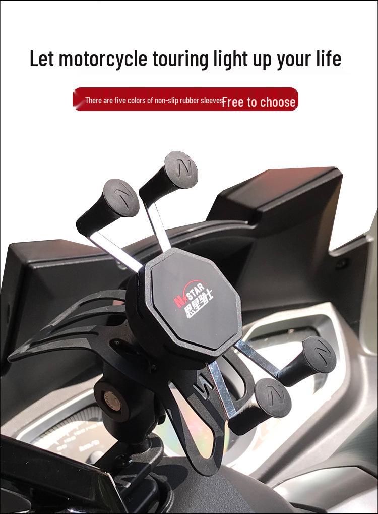 Orion Non-slip Cross-border Mobile Phone Holder with Cross Clip Rubber Head