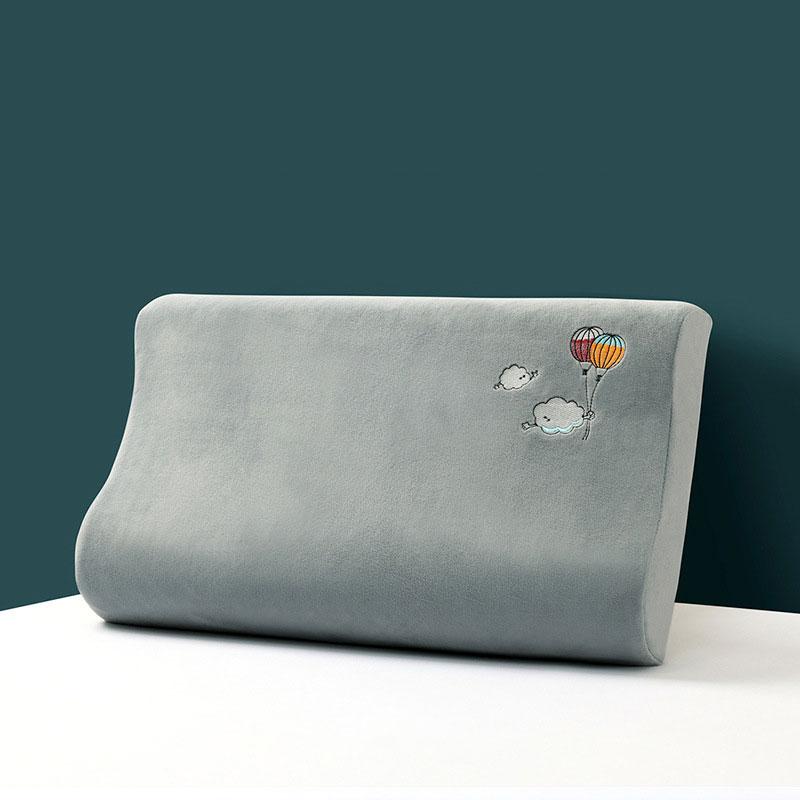 Latexový zimní termo povlak na polštář Baby sametově praný dětský polštář na polštář Memory Povlak na polštář vyšívaný jednobarevný plyšový polštář