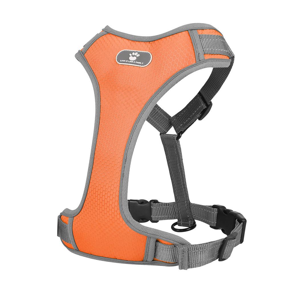 

Oxford Fabric Dog Harness With Reflective Rope For Training And Walking S оранжевый