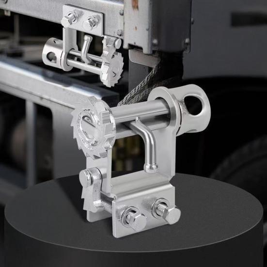 Universal Truck Rope Clamp Tie-Down Tool, Heavy-Duty Steel Cargo Securing Fastener, No-Weld Installation Rope Tightener for Pickup Trucks Trailers